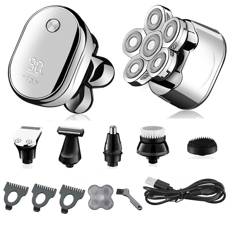 6-in-1 Grooming Kit for Hair, Beard & Body – Shave, Trim & Style Anywhere